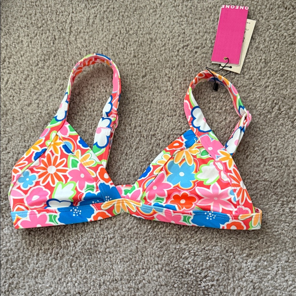 Roxy Multicolor Floral Bikini Top
